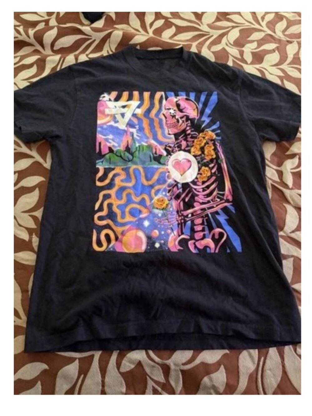 Vintage Santana Festival 77 Tie Dye Tour Concert T-Shirt